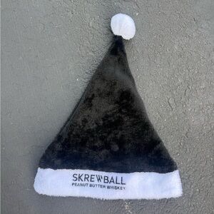 Skrewball whiskey Santa hat Christmas
